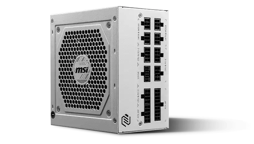 MSI MAG A850GL PCIE5 WHITE (850W)_ONLY WHAT YOU NEED