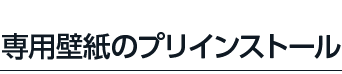 専用壁紙のプリインストール