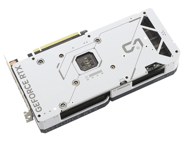 ASUS DUAL-RTX4070S-O12G-WHITE (GeForce RTX 4070 SUPER 12GB)_防護バックプレート