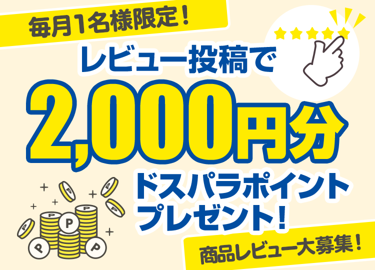 PCパーツ・周辺機器 レビュー投稿でドスパラポイント プレゼントキャンペーン