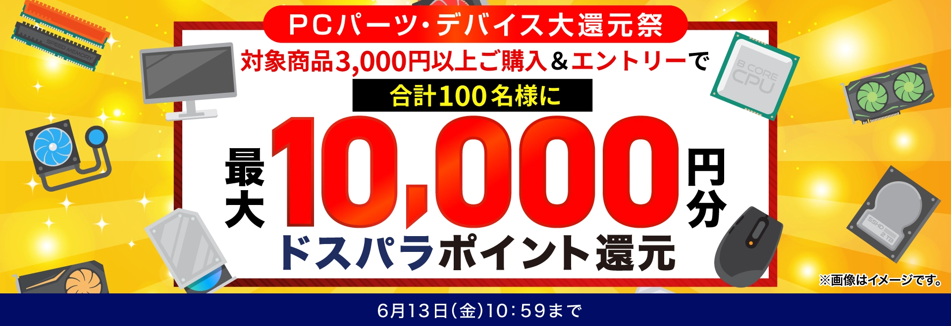 PCパーツ大還元祭 エントリーページ