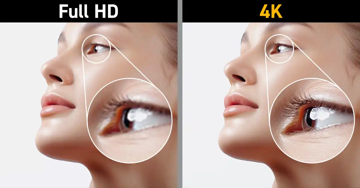 4KとフルHDの比較
