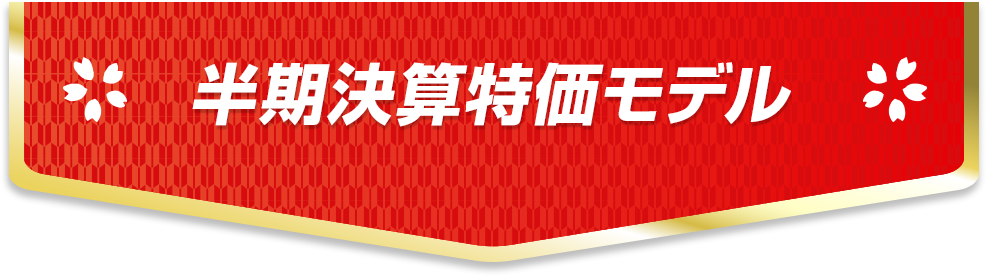 半期決算特価モデル