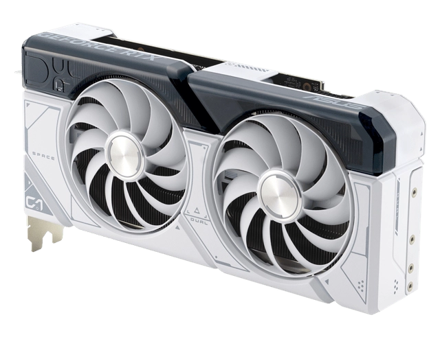 ASUS DUAL-RTX4070S-O12G-WHITE (GeForce RTX 4070 SUPER 12GB)_2.56スロットデザイン