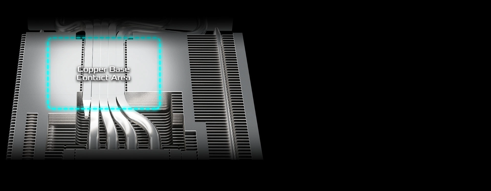 ASRock Radeon RX 7700 XT Phantom Gaming 12GB OC (RX7700XT PG 12GO)_コンタクトを最大化するために統合された「ウルトラフィットヒートパイプ」