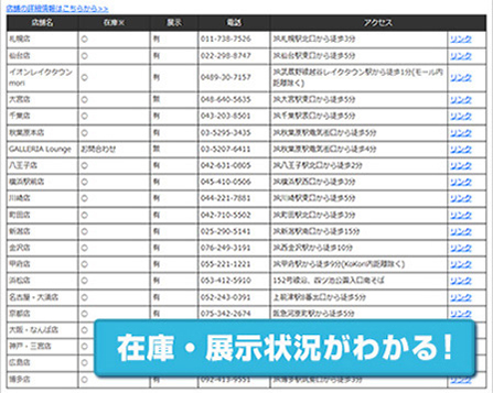 パソコン在庫一覧イメージ