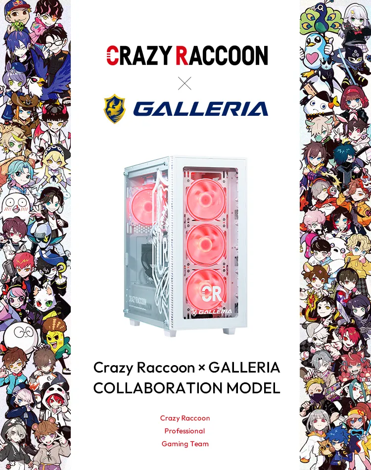 GALLERIA Crazy Raccoon コラボモデル