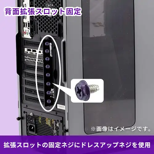 ドレスアップ用カラーネジ（パープル）