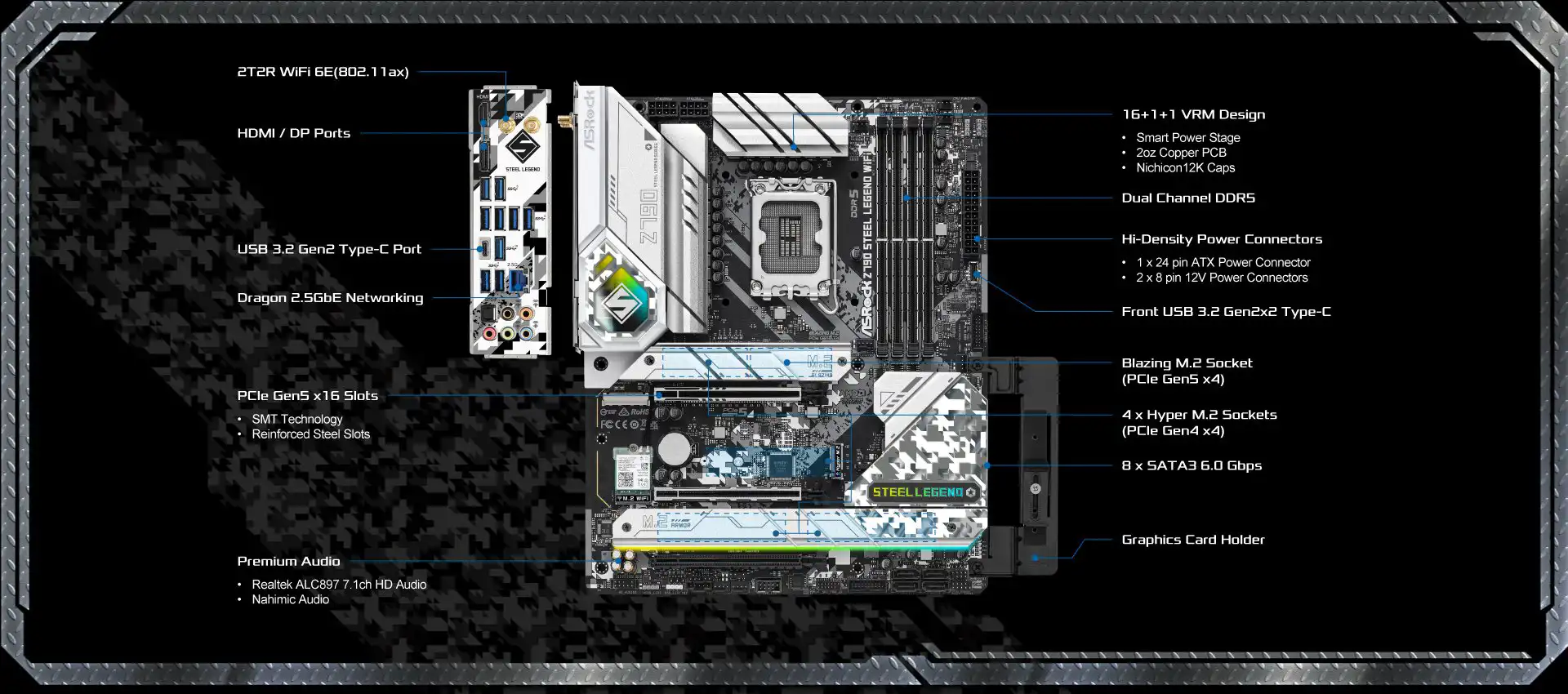 ASRock Z790 Steel Legend WiFi (Z790 1700 ATX)_構成