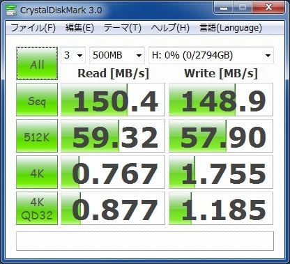 ★東芝製★3TB HDD★3.5インチ　　 92時間使用