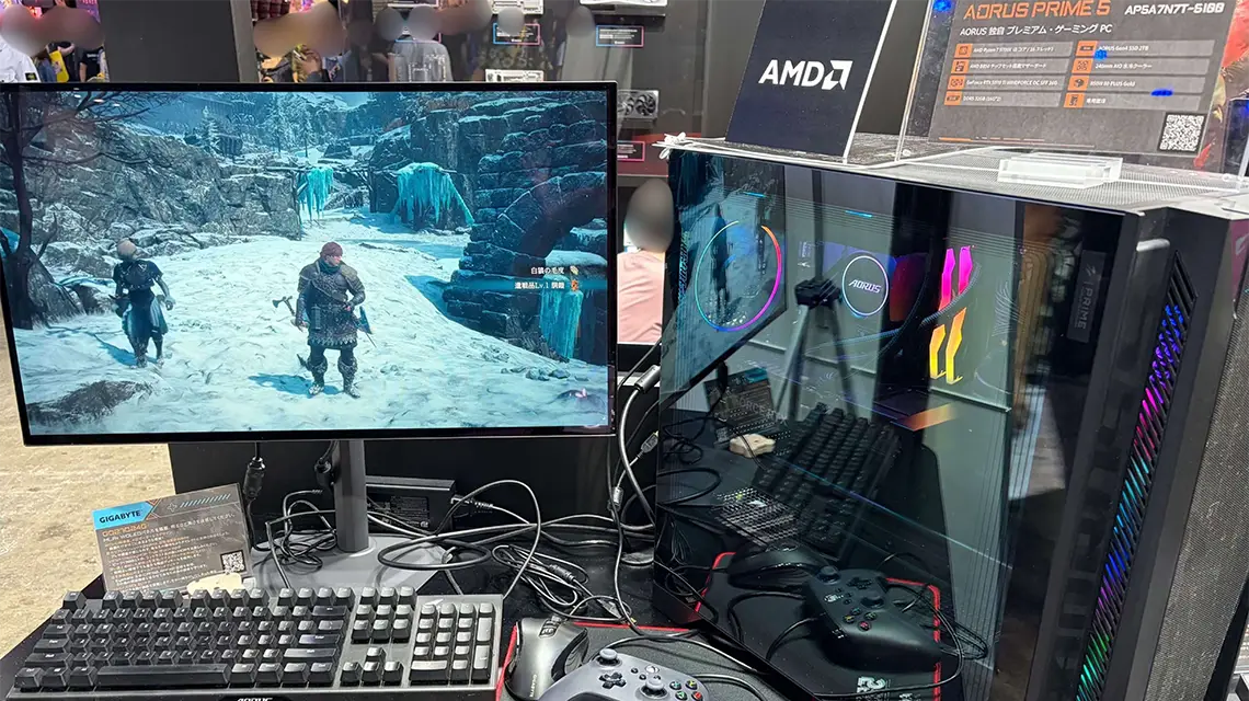 TGS2026 AORUSブースの展示(2)