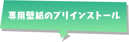 専用壁紙のプリインストール