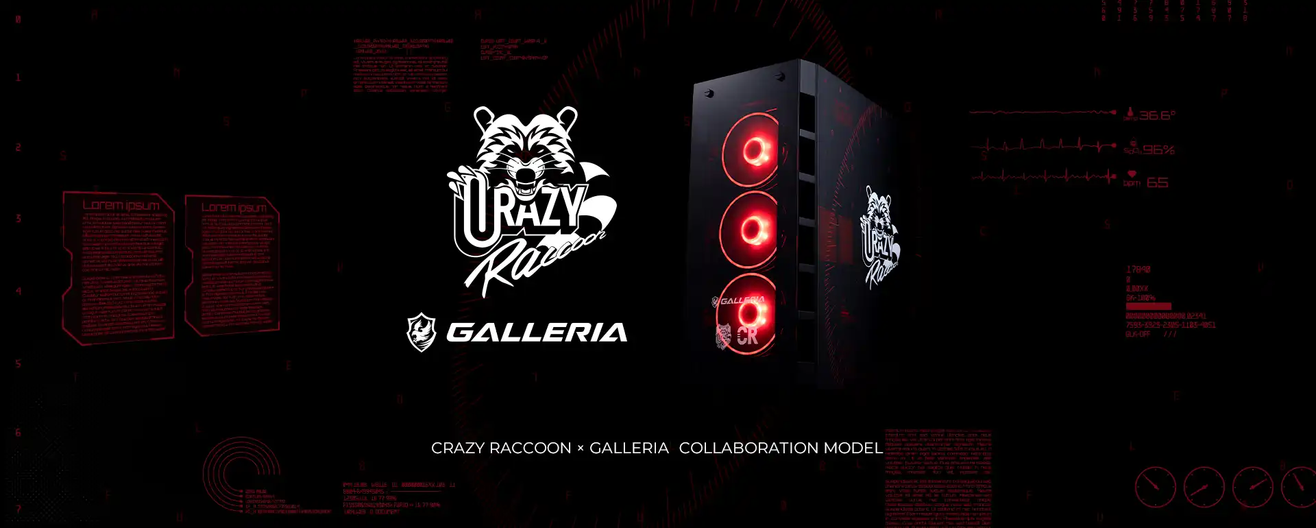 GALLERIA Crazy Raccoon コラボモデル