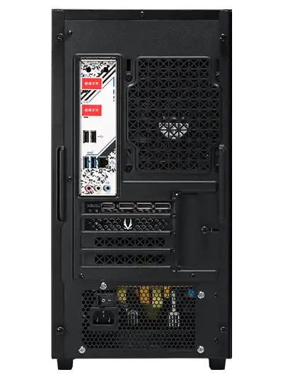 X3-03 BK -MicroATXケース 背面