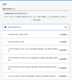 圧倒的な人気を誇るSSDへアップグレード