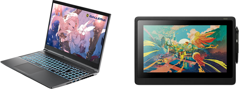 PCとタブレットの画像