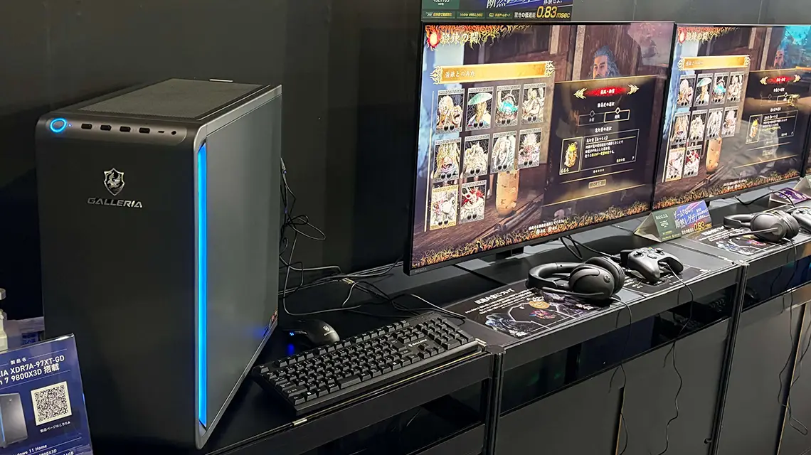 カプコンブースの試遊台で使用されていたGALLERIA(1)