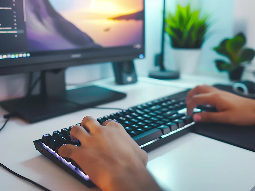 モニター・キーボード・マウスを使う人