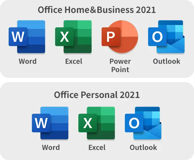 Microsoft® Office 2021 搭載可能