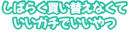 しばらく買い替えなくていいガチでいいやつ 