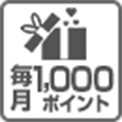 毎月1000ポイント