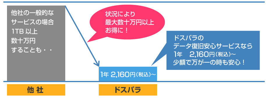 ドスパラのデータ復旧安心サービス