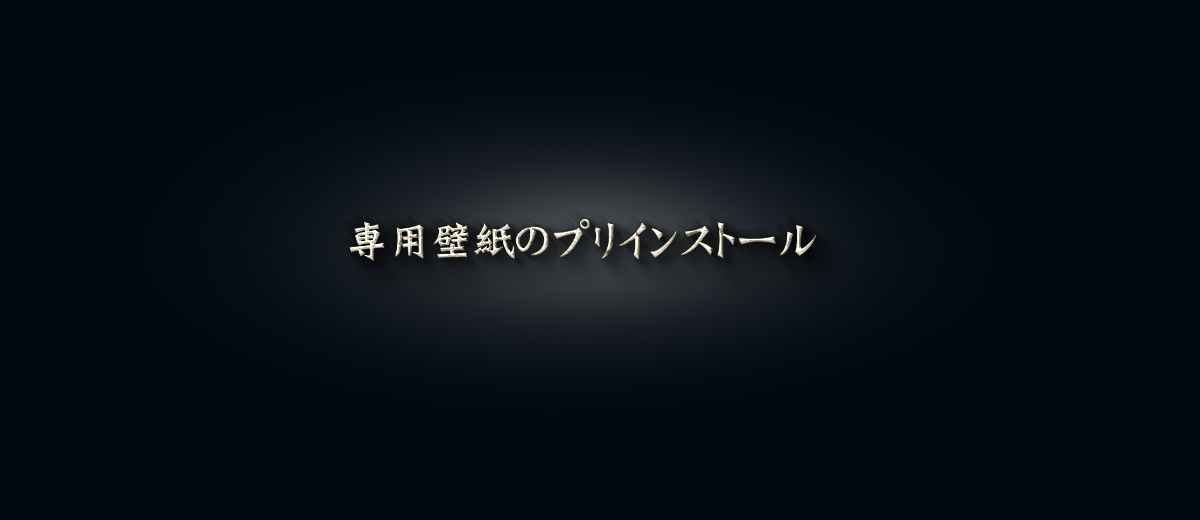 専用壁紙のプリインストール