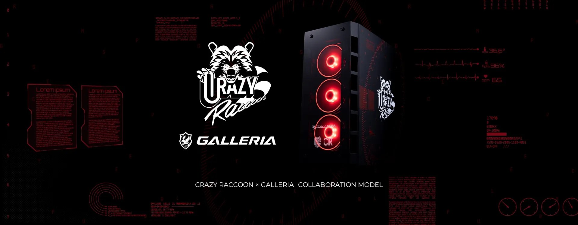 GALLERIA Crazy Raccoon COLLABORATION MODEL