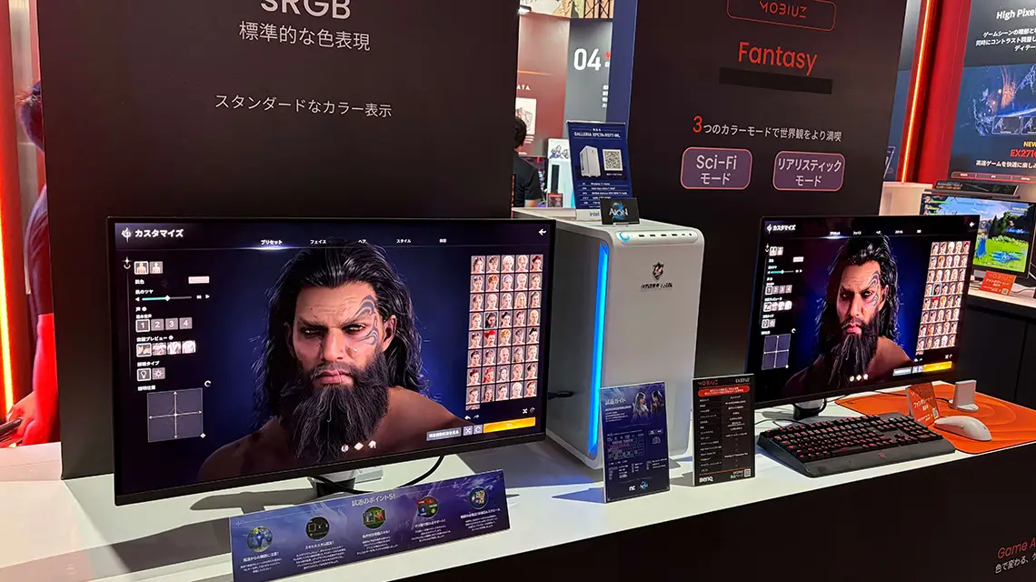 TGS2026 BenQブースとGALLERIA(2)