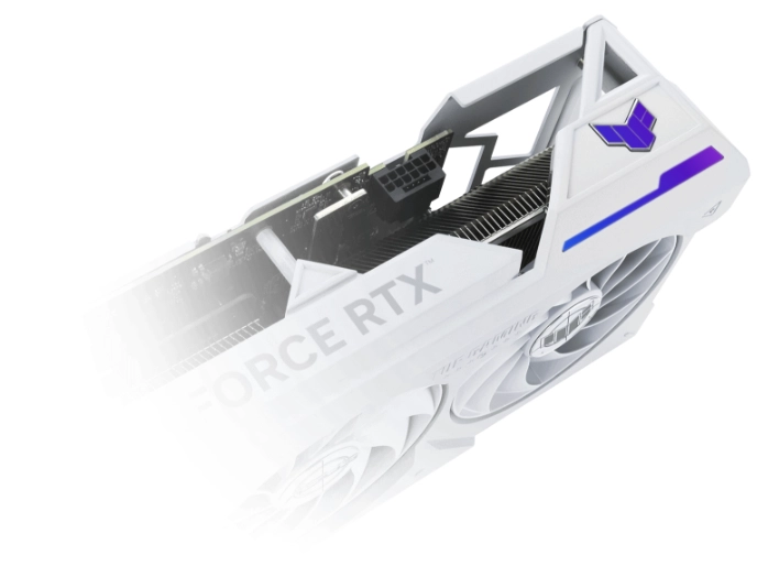 ASUS TUF-RTX4070TIS-O16G-WHITE-GAMING (GeForce RTX 4070 Ti SUPER 16GB)_Light ‘em Up!「AURA SYNC」