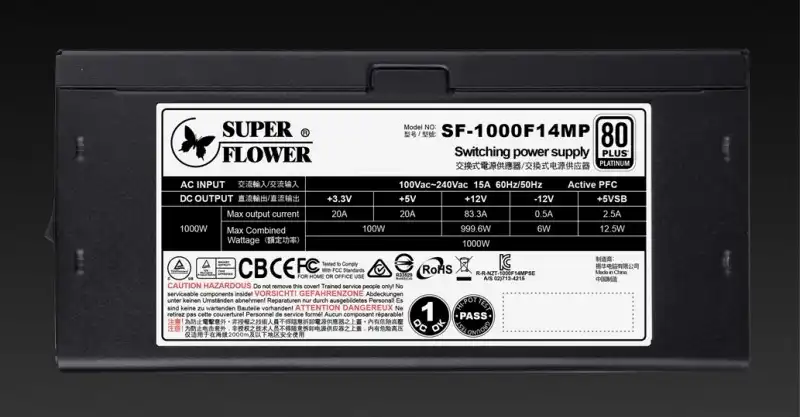 SUPER FLOWER LEADEX PLATINUM SE 1000W-BK (1000W)_製品特長