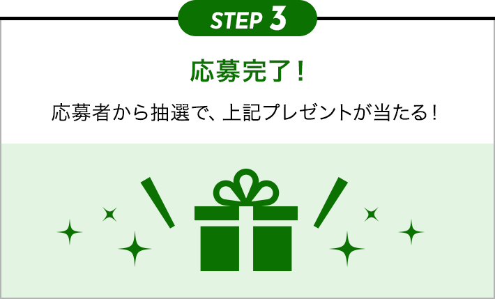 STEP3 応募完了！