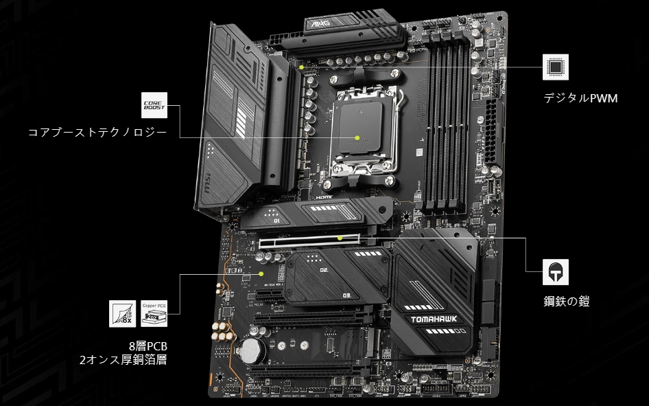 MSI MAG X670E TOMAHAWK WIFI (X670E AM5 ATX)_特別機能