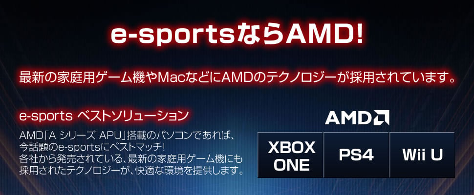 e-sportsならAMD！