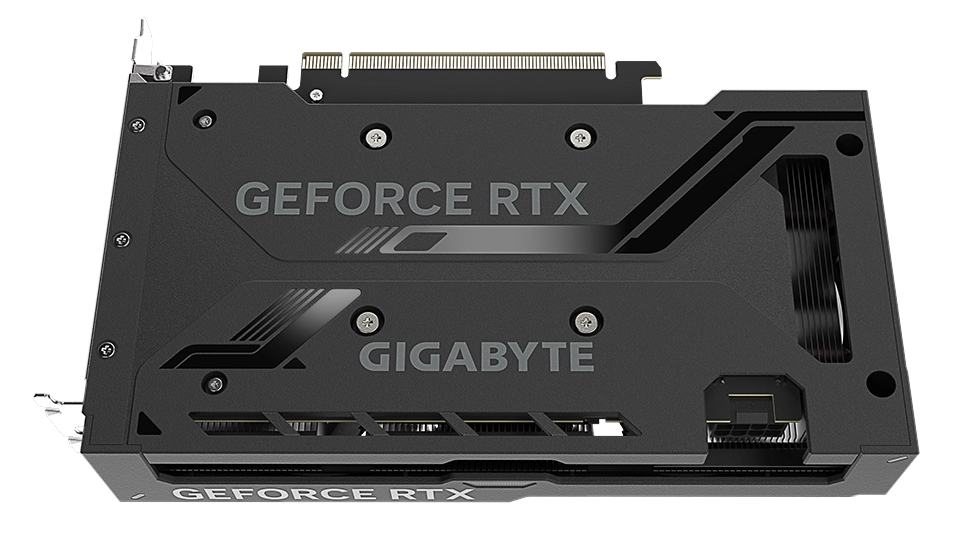 GIGABYTE GV-N406TWF2OC-8GD (GeForce RTX 4060 Ti 8GB)_メタルバックプレート
