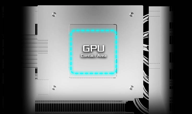 ASRock Radeon RX 7800 XT Phantom Gaming 16GB OC (RX7800XT PG 16GO)_設置面を最大化するために統合されたウルトラフィットヒートパイプ