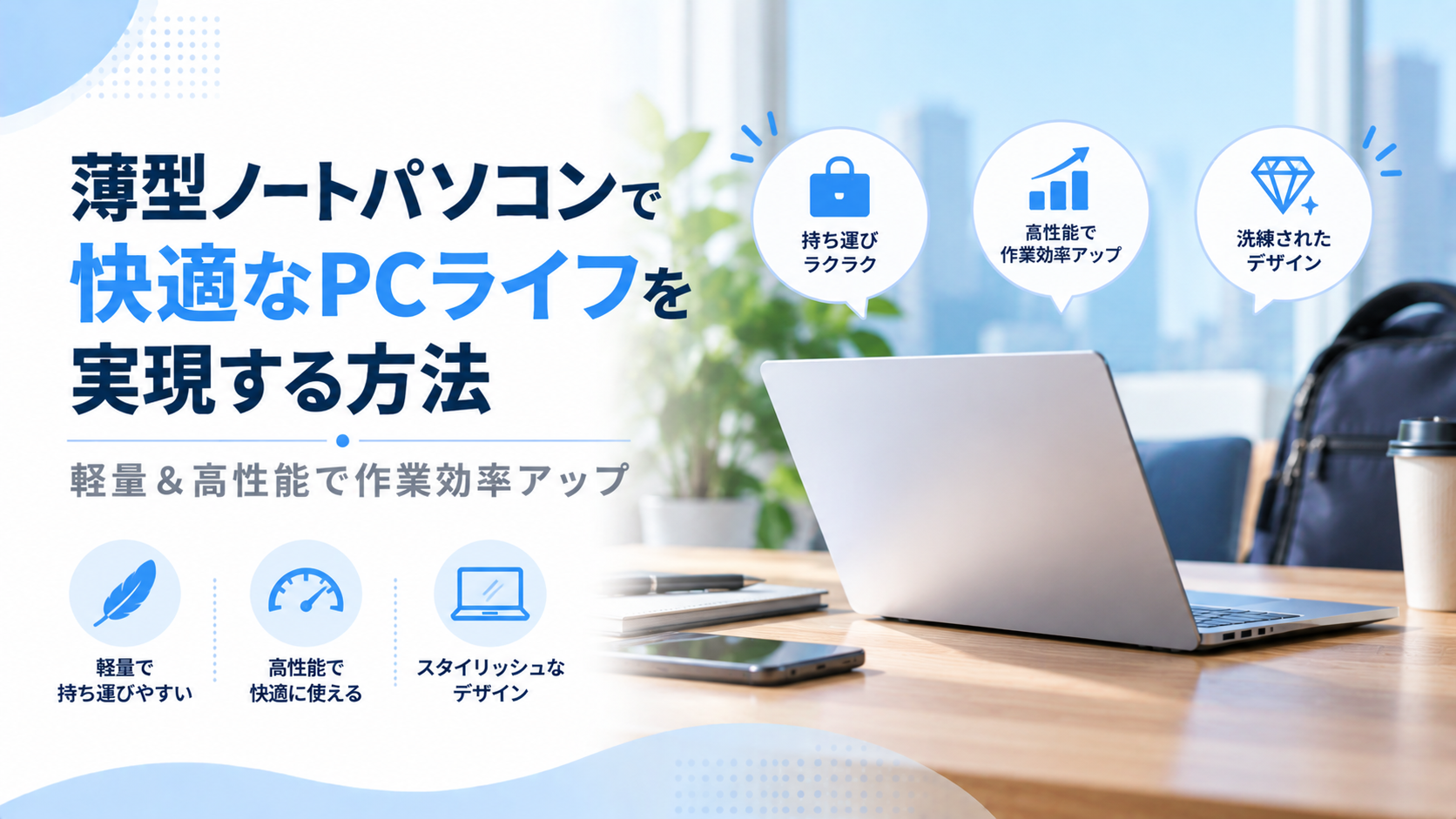 薄型ノートパソコンで快適なPCライフを実現する方法