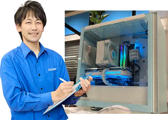 スタッフ・組み立てパソコンイメージ