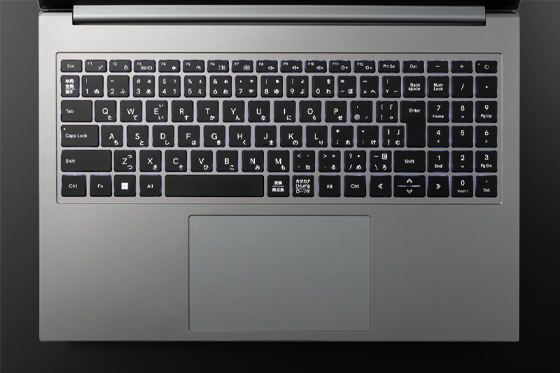 バックライト搭載キーボード