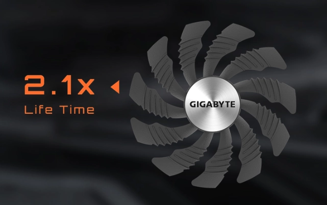 GIGABYTE GV-N406TWF2OC-8GD (GeForce RTX 4060 Ti 8GB)_グラフェンナノ潤滑剤
