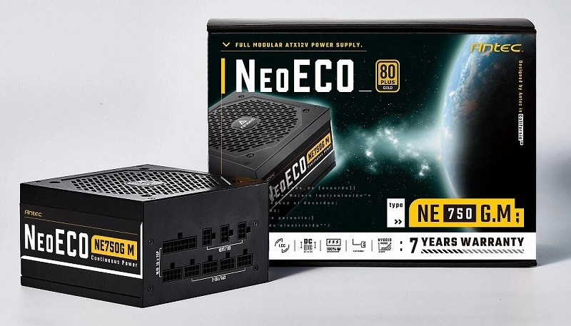 Antec NeoECO Gold NE750G M (750W)_80PLUS Gold認証取得 高効率高耐久 フルモジュラー電源ユニット
