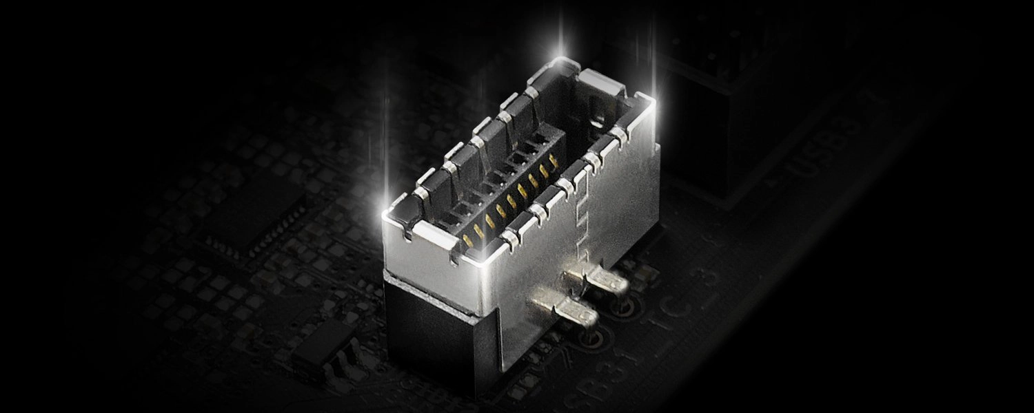 ASRock B650M-HDV/M.2 (B650 AM5 MicroATX)_前面 USB 3.2 Gen2 Type-C