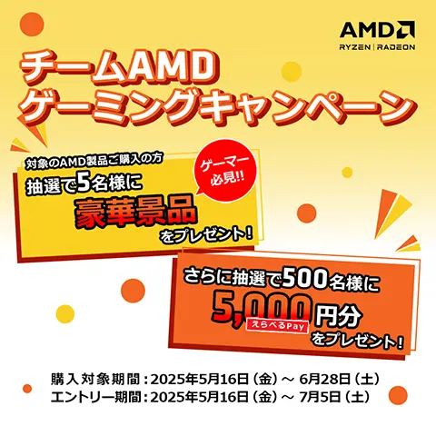 チームAMDゲーミングキャンペーン