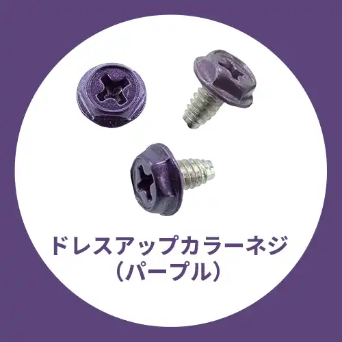 ドレスアップ用カラーネジ（パープル）