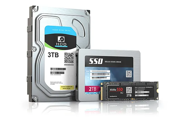 ジャンク　HDD 3TB×2 2TB×1 SSD 120GB×1