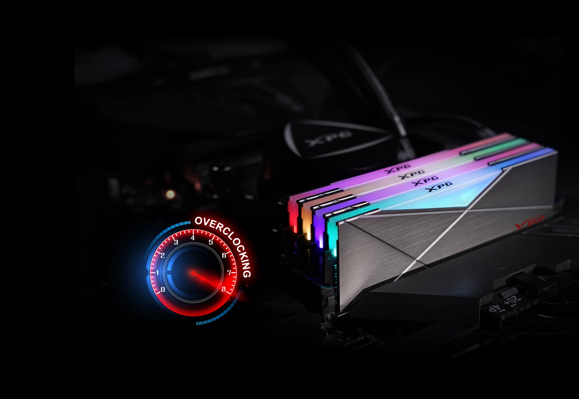 ADATA AX4U32008G16A-DT50 (DDR4 PC4-25600 8GB 2枚組)_オーバークロックで強化された性能向けに最適化