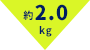 約2.0kg