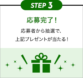 STEP3 応募完了！