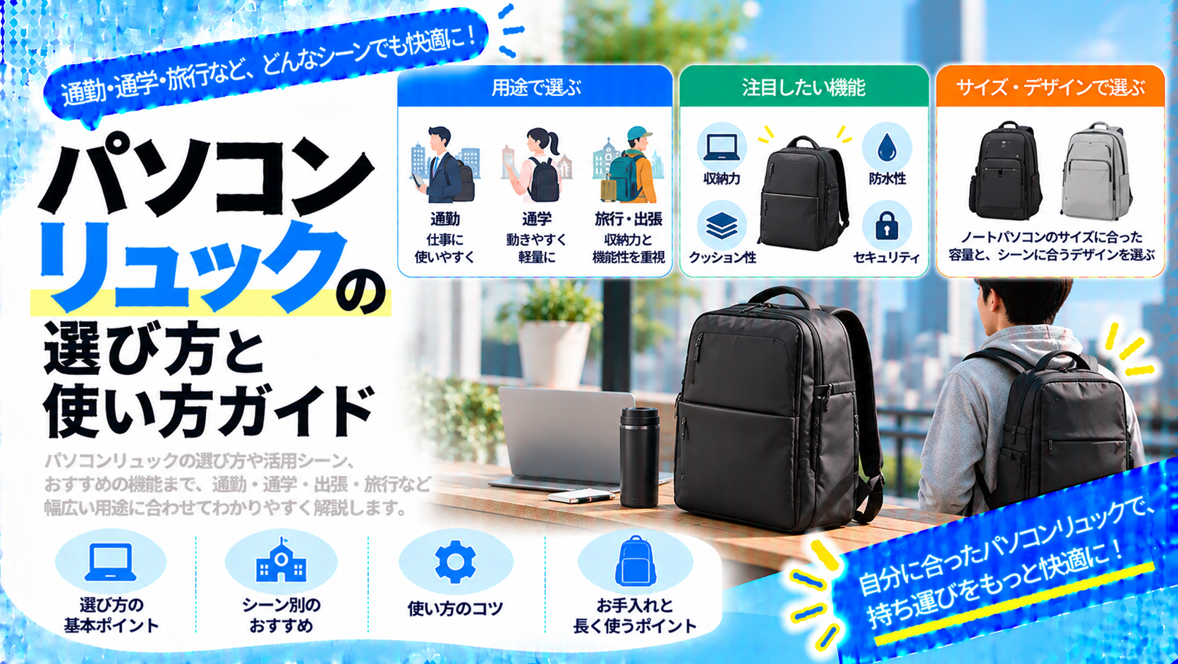 パソコンリュックの選び方と使い方ガイド
