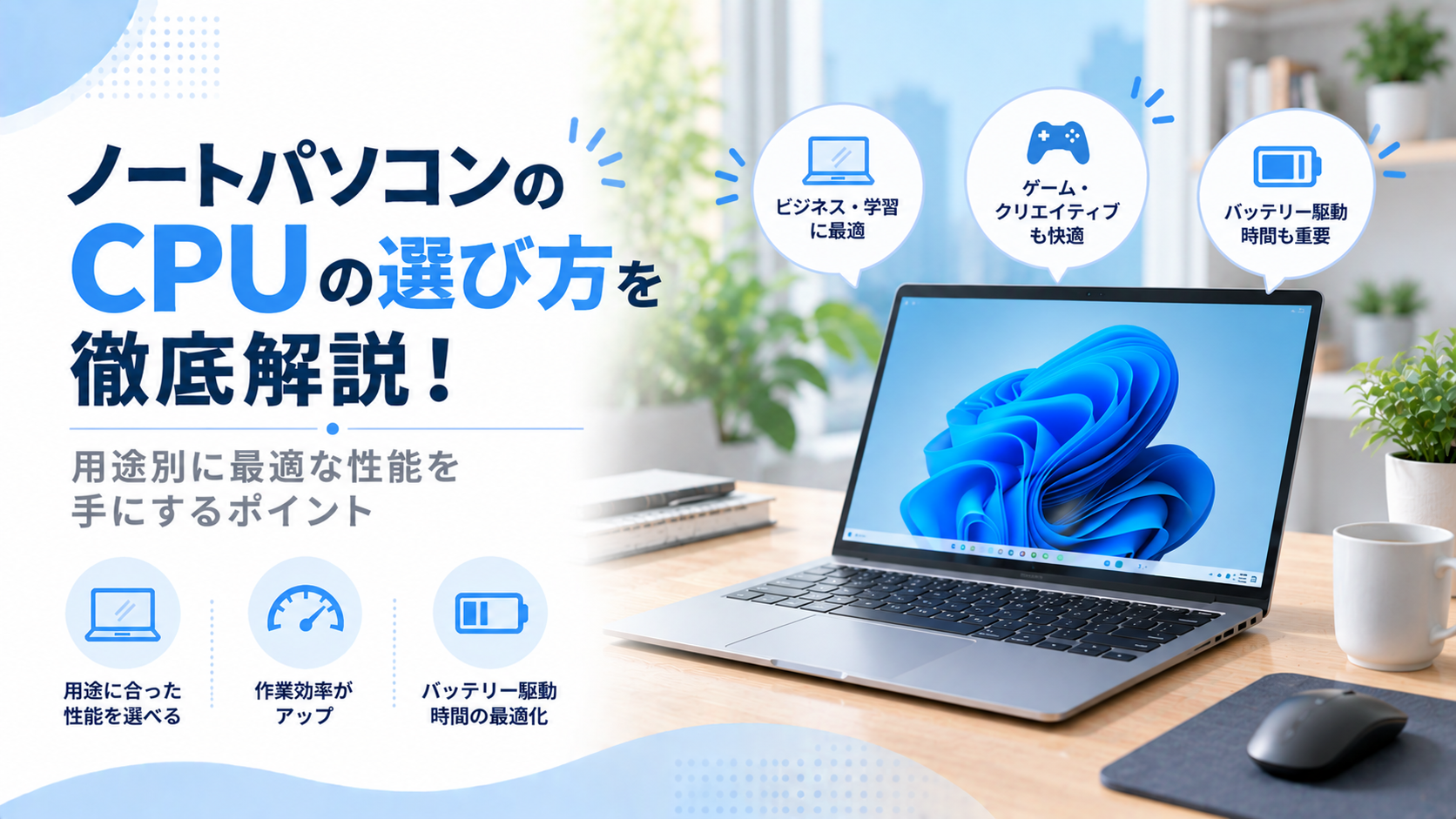 ノートパソコン CPUを選ぶために知っておきたい基礎知識と活用ガイド